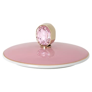Idyllia mug, Porcelain, Crystal print motif, finch, Pink - Swarovski, 5735532