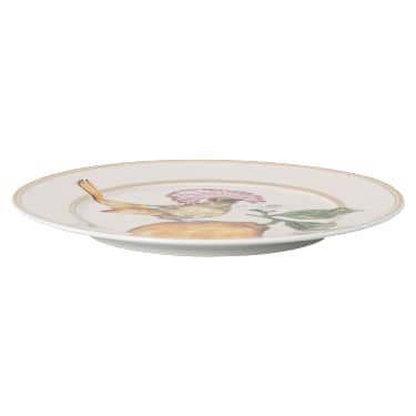 Idyllia Brotplatte, Porzellan, Kristallines Printmotiv, Kronenbekarde, Mehrfarbig - Swarovski, 5735562