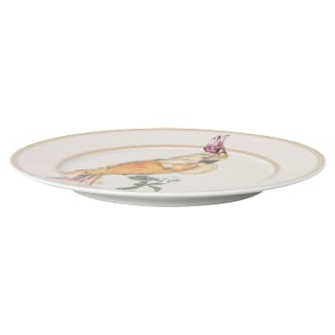 Idyllia จานขนมปัง, เครื่องเคลือบพอร์ซเลน, ลายพิมพ์คริสตัล, นกกระตั้ว, หลากสี - Swarovski, 5735563