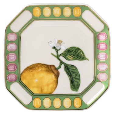 Idyllia vide poche, Porcelain, Crystal print motif, citron, Multicoloured - Swarovski, 5735565