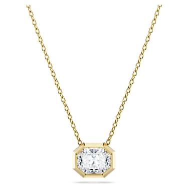 Eternity pendant, Lab-grown diamonds 1.0 ct tw, Octagon shape, 18K yellow gold - Swarovski, 5735725