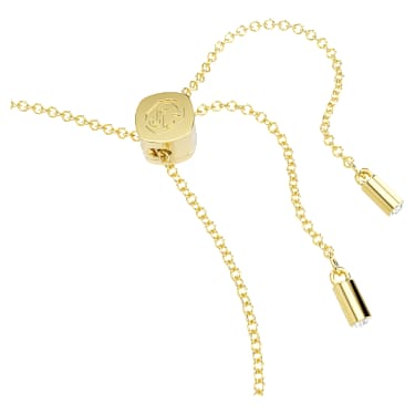 Zapestnica Idyllia Lilia, Metulj, Bela, PVD zlatega odtenka - Swarovski, 5736072