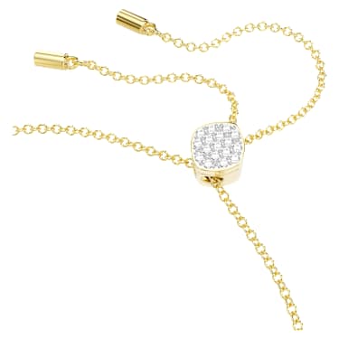 Idyllia Lilia bracelet, Butterfly, White, Gold-tone plated - Swarovski, 5736072