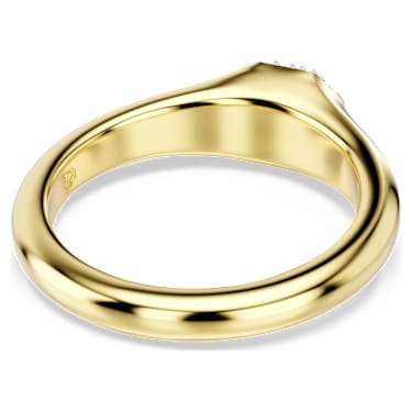 Dextera リング, ミックスカット, ホワイト, ゴールドトーン・プレー