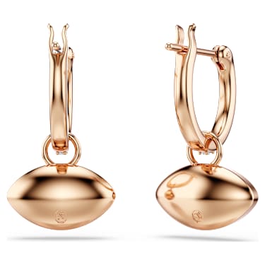 Brincos compridos Symbolica, Olho grego, Pequenos, Azuis, Acabamento em ouro rosa de 18 quilates - Swarovski, 5736982