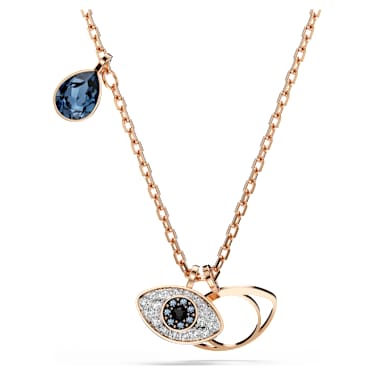 Symbolica 链坠, 眼睛, 流光溢彩, 镀玫瑰金色调 - Swarovski, 5736984