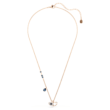 Symbolica pendant, Eye, Multicolored, 18K rose gold finish - Swarovski, 5736984