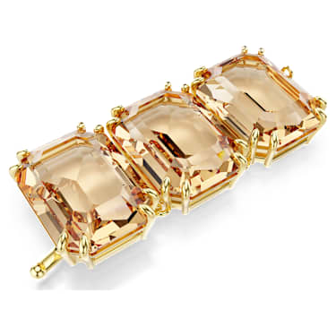 Lanț de alungire Millenia, Tăietură octogonală, Caramel, Finisaj din aur de 18k - Swarovski, 5737004