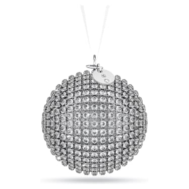 Holiday Magic Classics Crystal Mesh Ball Ornament, Silver tone - Swarovski, 5737045