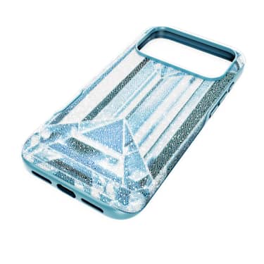 Étui pour smartphone High, Effet cristal, iPhone® 17 Pro Max, Bleu - Swarovski, 5737056