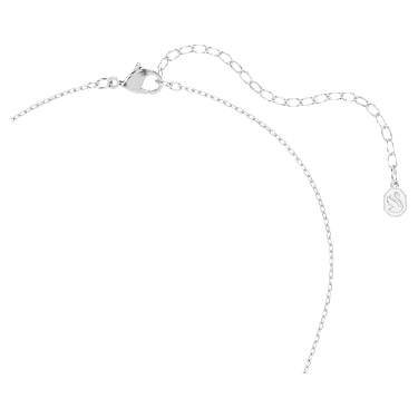 Hyperbola Kolye, Yuvarlak kesim, Beyaz, Rodyum kaplama - Swarovski, 5737064