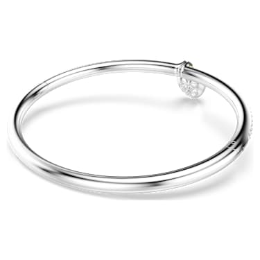 Pevný náramek Idyllia, Různé výbrusy, Srdce, Růžová, Povrchová úprava použitím směsi kovů - Swarovski, 5737267