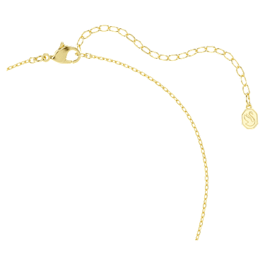 Přívěsek Idyllia, Různé výbrusy, Srdce, klíč, Růžová, Pokoveno ve zlatém odstínu - Swarovski, 5737290