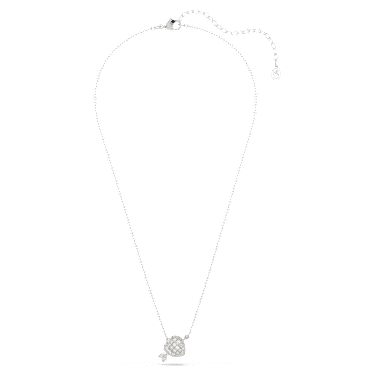 Idyllia Hänge, Blandade slipningar, Hjärta, Vit, Blandad metallfinish - Swarovski, 5737291