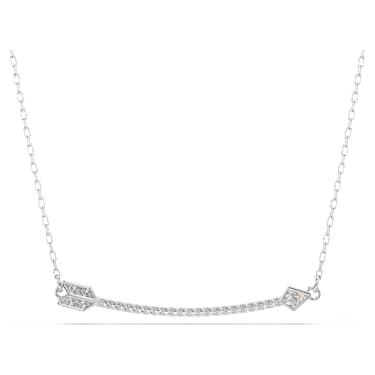 Idyllia ペンダント, ミックスカット, 矢, ホワイト, ロジウム・プレーティング - Swarovski, 5737293