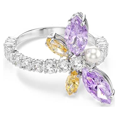 Anel com motivo Ariana Grande x Swarovski, Combinação de lapidações, Libelula, Multicor, Lacado a ródio - Swarovski, 5737366