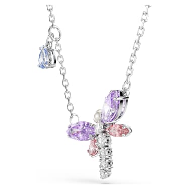 Pingente Ariana Grande x Swarovski, Combinação de lapidações, Libelula, Multicor, Lacado a ródio - Swarovski, 5737383
