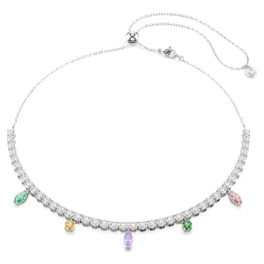 Ariana Grande x Swarovski 项链, 混合切割, 流光溢彩, 镀铑 - Swarovski, 5737422