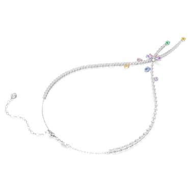 Colier Ariana Grande x Swarovski, Tăieturi mixte, Libelulă, Multicolor, Placat cu rodiu - Swarovski, 5737424