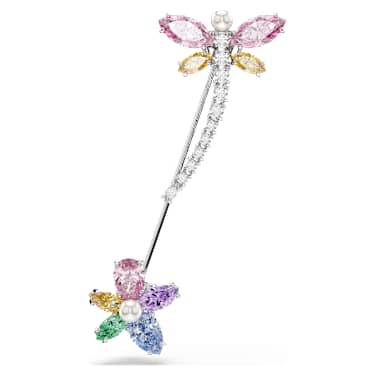 Broszka Ariana Grande x Swarovski, Szlify różnorodne, Ważka, Różnokolorowa, Powłoka z rodu - Swarovski, 5737428