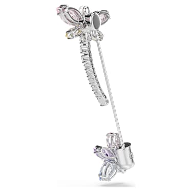 Ariana Grande x Swarovski brooch, Mixed cuts, Dragonfly, Multicoloured, Rhodium plated - Swarovski, 5737428
