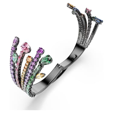 Bracelete Matrix, Combinação de lapidações, Bouquet, Multicor, Lacado a ruténio - Swarovski, 5737431