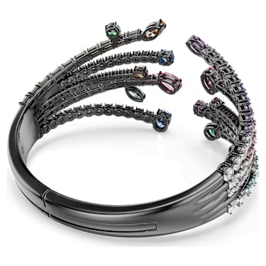 Bracelete Matrix, Combinação de lapidações, Bouquet, Multicor, Lacado a ruténio - Swarovski, 5737431