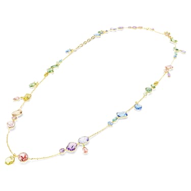 Gema 项链, 混合切割, 彩色, 镀金色调 - Swarovski, 5737457