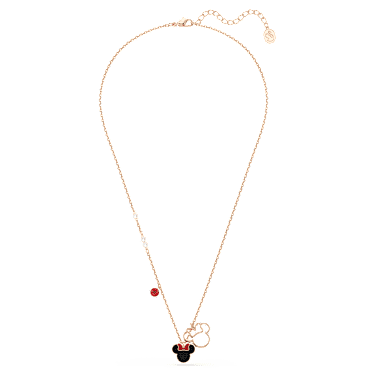 Pendentif Mickey & Minnie, Multicolore, Placage de ton or rosé - Swarovski, 5737558