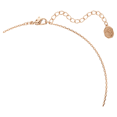 Mickey & Minnie pendant, Multicoloured, Rose gold-tone plated - Swarovski, 5737558