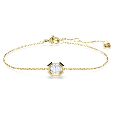 Brățară Octagon, Diamante create în laborator 0.5 ct tw, Formă octogonală, Aur galben 18K - Swarovski, 5737565