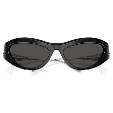 Sunglasses, Cat-eye shape, SK6046, Black - Swarovski, 5737626