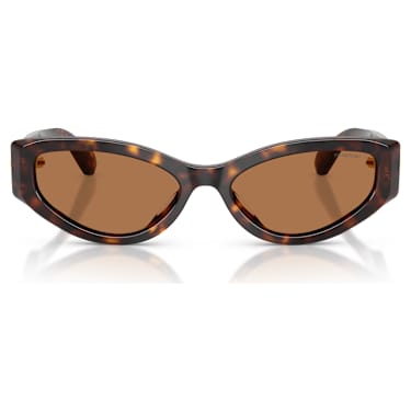 Sunglasses, Cat-Eye shape, SK6045, Brown - Swarovski, 5737643