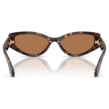 Sunglasses, Cat-Eye shape, SK6045, Brown - Swarovski, 5737643