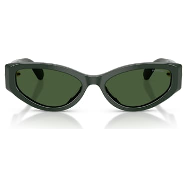 Sunglasses, Cat-eye shape, SK6045, Green - Swarovski, 5737917