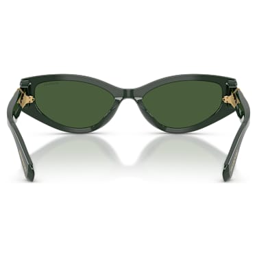 Sunglasses, Cat-eye shape, SK6045, Green - Swarovski, 5737917