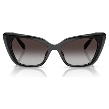 Sunglasses, Cat-Eye shape, SK6047, Black - Swarovski, 5737919