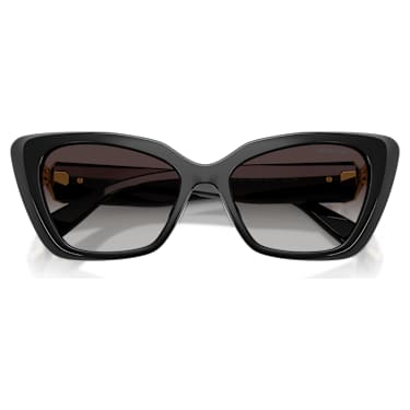 Sunglasses, Cat-Eye shape, SK6047, Black - Swarovski, 5737919