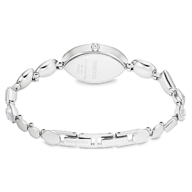 Zegarek Gema, Bransoleta z kryształami, W odcieniu srebra, Stal szlachetna - Swarovski, 5737955