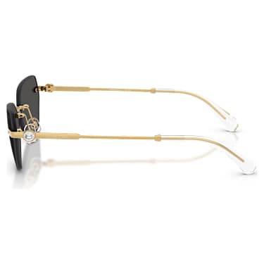 Sunglasses, Pillow shape, SK7038, Gold tone - Swarovski, 5738122