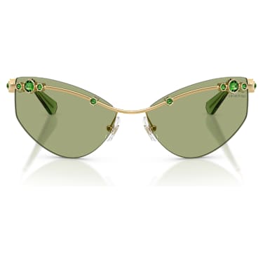 Sunglasses, Cat-eye shape, SK7039, Gold tone - Swarovski, 5738134