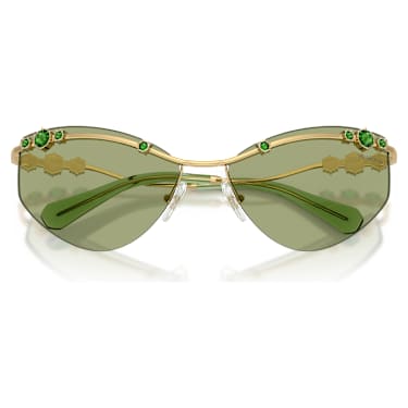 Sunglasses, Cat-eye shape, SK7039, Gold tone - Swarovski, 5738134