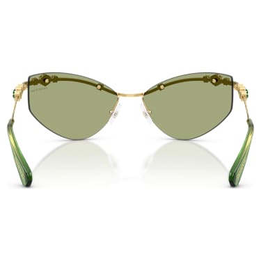 Sunglasses, Cat-eye shape, SK7039, Gold tone - Swarovski, 5738134