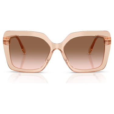 Sunglasses, Square shape, SK6049, Beige - Swarovski, 5738135