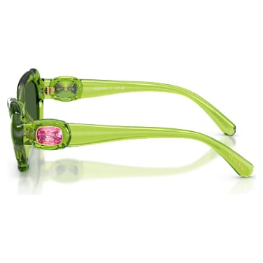 Occhiali da sole, Forma a cuscino, SK6050, Verdi - Swarovski, 5738139