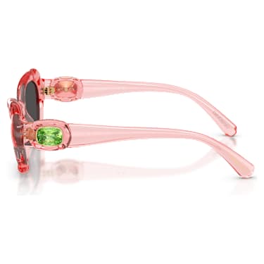 Sluneční brýle, Tvar polštářku, SK6050, Růžová - Swarovski, 5738140