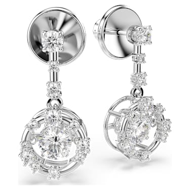Constella ドロップピアス, ラウンドカット, ダンシングストーン