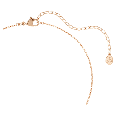 Swan medál, Vegyes metszés, Hattyú, Fehér, 18 kt-os rózsaarany bevonat - Swarovski, 5738203