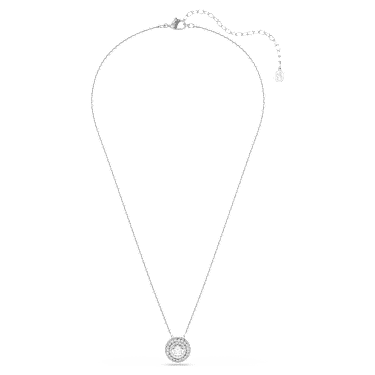 Sublima hanger, Ronde slijpvorm, Wit, Rodium toplaag - Swarovski, 5738246