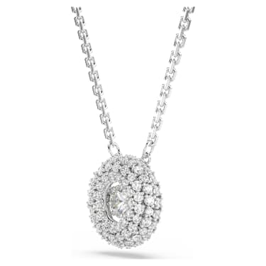 Sublima Anhänger, Rundschliff, Weiß, Rhodiniert - Swarovski, 5738246